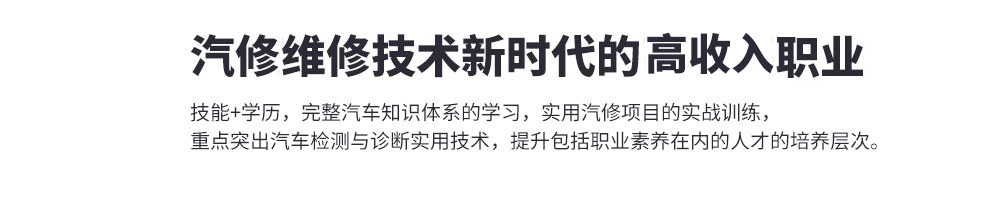 汽车维修技术新时代高收入职业